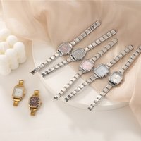 1PC High Quality Trendy Square Watch Head DIY 9mm Width Italian Charm Bangl Stainless Steel Watch Women Bracelet Jewelry Wholesa