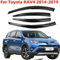 For Toyota RAV4 2014 2015 2016 2017 2018 2019 Window Visor Rain Guard Side Vent Deflector Weathershield Moulding Car Accessories