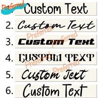 Cursive Custom Vinyl Decal Sticker Personalised Text or Logo Waterproof Decal Any Size Craft Custom Text
