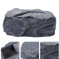 Stone-shaped decorative storage piece Creative outdoor storage box Hidden key storage box Garden decor storage ornament