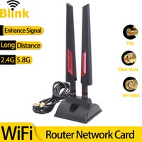 5G WiFi External Antenna Amplifier TS9 SMA Magnetic Base for Long Range Mobile Phone Router Modem Network Card Signal Booster