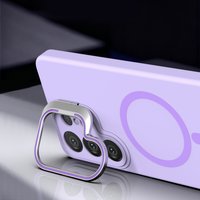 Skin-Feel Liquid Silicone Magnetic For Magsafe Case For Samsung S26 Ultra S25 S24 S23 Plus Lens Stand Holder Shockproof Cover