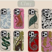 Luxury Clmj Cow Scatter Phone Case for iPhone 17 16e 16 15 14 13 12 11 X XS XR XSMAX 8 Air Pro Max Plus Double-layer Back Cover