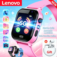 Lenovo NOWY Smartwatch dla Dzieci 5G GPS Kamera Połączenia SOS Wodoodporny Obsługa Kart SIM Słuchawki Wideo HD Zegarek Inteligentny dla Chłopców