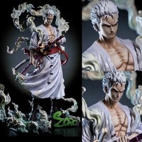 New One Piece Anime Zoro Double Headed Nika Statue Handmade Figure Model Anime Fashion Play Peripheral Ornaments Gift