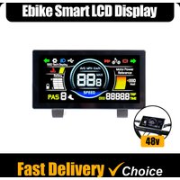 Ebike Smart LCD Display 5 PAS Levels Meter Display 48V Electric Bike Display Screen Waterproof 5Pins Connection Control Panel