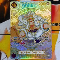 Proxy Japanese 2025 One Piece OP11- A Fist of Divine Speed Monkey.D.Luffy Collectible Card 3Rd Anniversary Gold