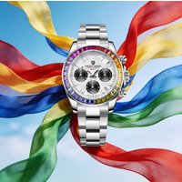 PAGANI DESIGN Men's Casual Quartz Watch 40Mm Outdoor Trendy Stainless Steel Sapphire Wear-Resistant Mirror Luminous Diving Watch image 4