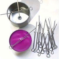 5-20Pcs 4.3 Inch Candle Wick Holders Clip Wick Fixer Stainless Steel Holders For Candle Making Metal Wick Centering Device Tools