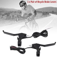 1 Pair Durable 2 Wires Left & Right E bike Bicycle Electric Brake Lever Replacement Parts
