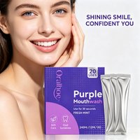 Purple Refreshing Mouthwash Removes Oral Odor Reduce Bad Breath Clean Food Residues Sooth Oral Discomfort Lasting Oral Freshener