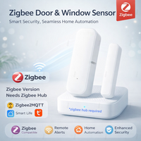 2/4/6 Pack Tuya Zigbee Door Window Sensor Alarm Magnetic Contact Open Close Smart Home Security For Alexa Google Smart Life