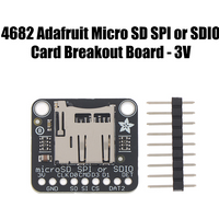For Electronics 4682 Adafruit Micro SD SPI Or SDIO Card Breakout Moudle Branching Board 3V Only