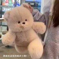 25CM Running Bear Plush Toy Cartoon Cute Shape Plush Bear Stuffed Animal Cute Bear Rabbit Plush Toy Girls Birthday Gift