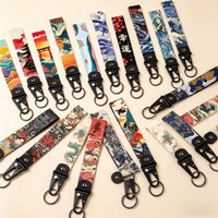 Japanese Waves Dragon Eagle Beak Keychain Koi Fish Keychains for Motorcycles Cars Keys Badge Holder Keyrings Accessories Gifts