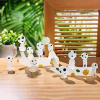 10pcs Luminous Tree Spirits Micro Landscape Figure Ornament Outdoor Glowing Miniature Statue Potted Q version Desktop Accessorie