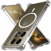 Case For Motorola Signature Edge 50 60 70 Pro/Ultra/Fusion+ Transparent For Magsafe Magnetic Wireless Charging Shockproof Cover