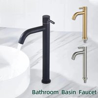 2026 New Arrival LUXROB Stainless Steel Quick Open Heighten Single Cold Kitchen Sink Faucet Bathroom Counter Basin Tap