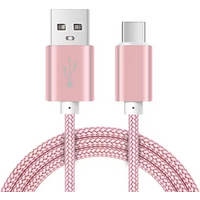 Type-C USB Fast Charging Braided Cable for Samsung S24 A53 Xiaomi 11 12 13T Redmi Note 10S 11S 12T Honor X7 X8 X9 OPPO VIVO POCO