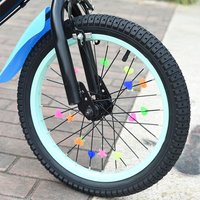 72Pcs Bicycle Wheel Spoke Beads Multiple Color And Shape Children Bike Spoke Bead Cycling Plastic Spoke Wheel Decoration Clips