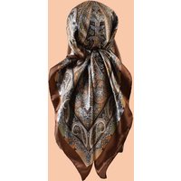 1PC Ladies Multicolor Paisley Print Woven Scarf Large Fashionable Headscarf Travel Party Silk Scarf