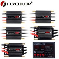Flycolor 50A 70A 90A 120A 150A Brushless ESC Speed Controller w Progaming Card Support 2-6S Lipo BEC 5.5V/5A for RC Boat