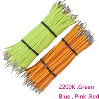 10pcs flexibility 60mm 80mm 95mm 130mm 145mm 185mm 260mm 300mm DC3V led bulb Accessories DiodesDecorative Lamp Art Filament Pink