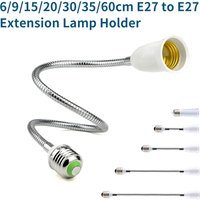 6cm 9cm 15cm 20cm 30cm 60cm Flexible E27 to E27 LED Bulb Extension Lamp Holder Base Socket AC85-265V LED Lamp Holder Converter