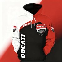 AliExpress for hot selling 3D printed Ducati motorcycle, racing hooded sweatshirt, spring and autumn men and women outdoor cycling jacket
