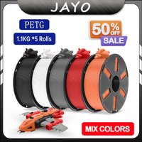 JAYO PETG 3D Printer Filament 1.75MM 5Rolls 3D Printer PETG for FDM 3D Printing Material 1.1KG/Roll image 4