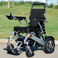 Factory Wholesale 500W Motor Portable Folding Electric Wheelchair Elderly Disabled Aluminium Alloy Lightweight Power Wheelchair
