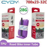 CYDY TPU Road Bicycle Inner Tube 700x23-32C for 23C 25C 28C 32C Bike Tire Bike Camera 700C pneu aro French Valve 45/65/85mm 28G