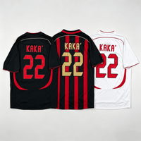 KAKA 22 Retro Fußballtrikot für Männer und Frauen, Sommer Kurzarm Sport-Shirt, Y2K Locker Geschnittenes Oversized Streetwear Kollektion Oberteil