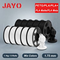 JAYO 3D-Drucker PLA/PLA Meta/PETG/PLA PLUS/PLA Matt Filament 1,75mm 10 Rollen 3D-Druckmaterialien für 3D-Drucker & 3D-Stift