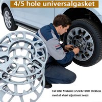 4-5 Hole Universal Aluminum Alloy Flange Gasket Lightweight Wheel Hub Center Gasket For Automobiles And Motorcycles