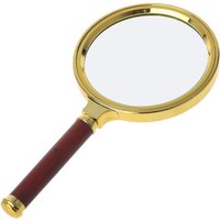 60mm 70mm 80mm Portable Handheld 10X Magnifying Glass Retro Handle Magnifier Eye Loupe Glass