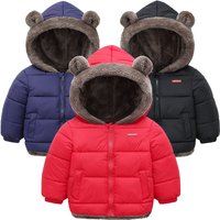Cashmere Children Coat 2023 Autumn Winter Thicken Jacket Boys Girls Solid Color Hooded Jackets Kids Parka Outerwear 2-6 Years