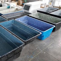 Cheap FRP Fiberglass Swim Spa Pool Mosaic Tiles Small Outdoor Family Inground Swimming Pools Piscina Pool Tools Accessories