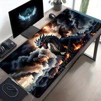 Dragon Pattern Large Mouse Pad Anti-slip and durable with stitched edge for gaming and office Large size gaming mousepad