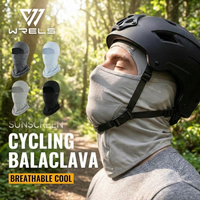 WRELS Summer Ski Mask Ice Silk Cooling Balaclava Shiesty Mask UV Protection Full Face Cover Breathable Cycling Motorcycle Moto