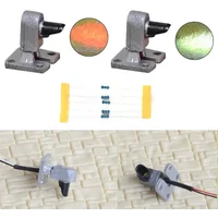 7PCS/Set HO Scale Dwarf Searchlight Signal Ground Green/Red Dwarf Signals DIY Train Railroad Building Landscape