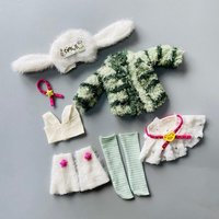 Hot Sale 1 Set Universal Outfit For Dolls DIY Toys 1/6 30cm Doll Cute Clothes Kit Princess Skirt Lolita Dress Up Accessories