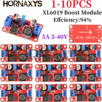 1-10PCS XL6019 DC-DC Step Up Power Module DC-DC Boost Volt Converter Adjustable Power Supply Output 3V-40V To 5V-45V Supply
