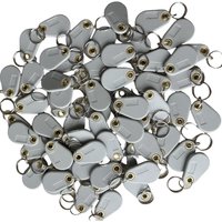 100Pcs 125KHZ EM4305 T5577 Token Tag Keychain Lock Keys RFID Blank Keyfob Key Fobs Rewritable ID Card For Access Control Card