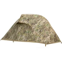 Outdoor Single Camouflage Tent Rainproof Sunscreen Thickened Camping Tent Camouflage Park Tent Camping Tool New