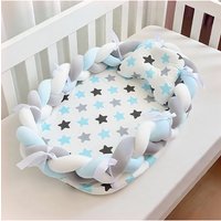Infant Co-Sleeping Bed Nest Newborn Toddler Bassinet with Fence Bumper Crib Baby Cradle Cot for Safe Sleeping Bedding Sets Gifts