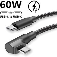 90° Elbow USB C Type C Fast Charging Cable for iPhone 17 16 15 Pro Max Samsung S25 S24 Xiaomi Redmi POCO OnePlus Oppo Vivo