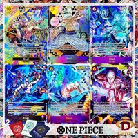 7-PCS Enel English One Piece Card OP15-118 SEC Character Card Sky Island Collection Replica Anime Game Collection Cards