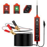 Power Circuit Probe Tester 6V-24V DC Automotive Circuit Tester 12V Auto Electrical Tester Overload Protection with LED Light