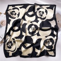 2025 Luxury 70cm Silk Square Scarf Women Print Satin Neck Tie Female Hair Wrist Bandana Headkerchief Shawl Wrap Hijab Echarpe